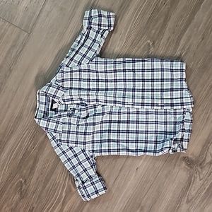 Boys plaid button up shirt